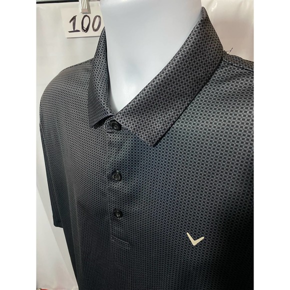 Men’s Callaway Opti-dri Black Polo Golf Shirt Size Medium Large - Picture 9 of 10